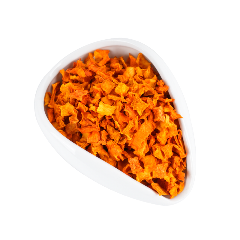 Cubo di zucca disidratato