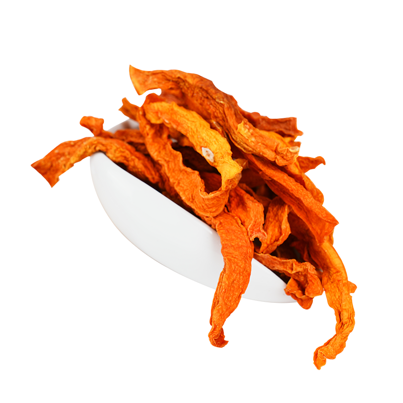Strisce di zucca disidratata