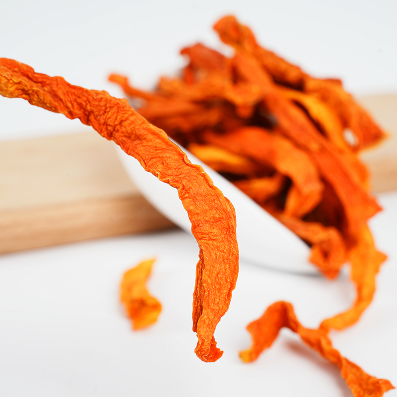 Strisce di zucca disidratata
