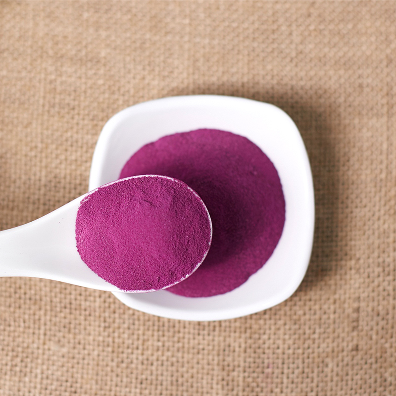 Polvere di patate dolci viola disidratata